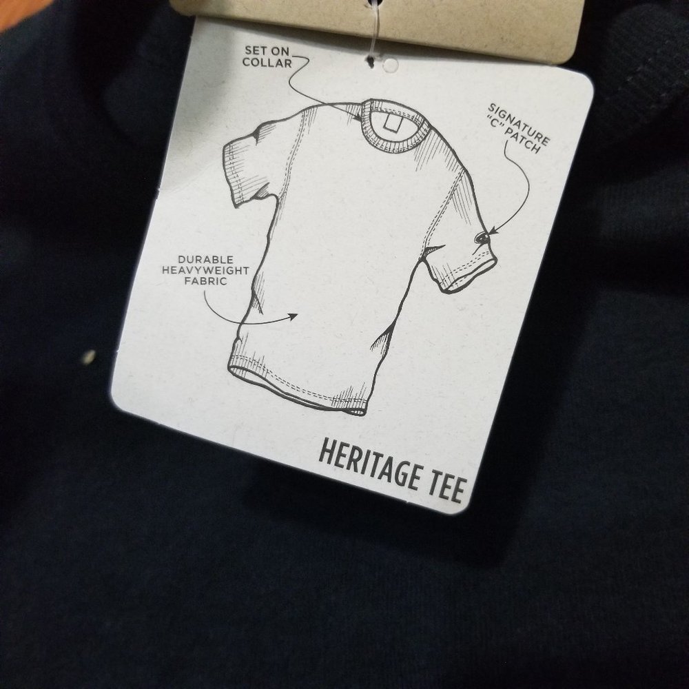 Champion Heritage T-Shirt Black Grey Silver LIFE - Picture 5 of 6
